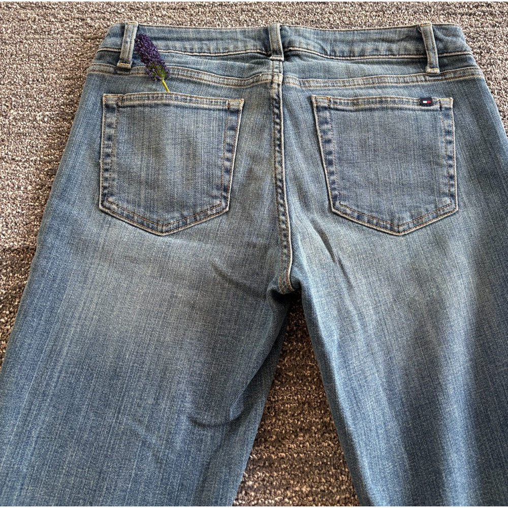 VTG Tommy Hilfiger Jeans Women's 6R (29x30) Blue Boyfriend Fit Y2K Bootcut Denim - Picture 15 of 16